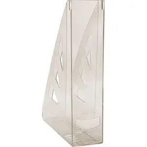 Document Holder Office Products Ażurowy A4, smoky — plastic desktop file organizer
