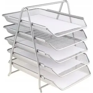 Shelf for files TEKA model 550726 silver — document storage shelf