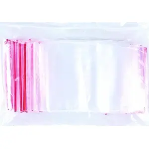 Plastic string bag Office Products 70×100 mm LDPE, transparent, pack of 100