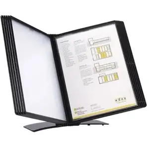 Desktop Stickn Registersystem A4 Easymount for 10 pockets, black