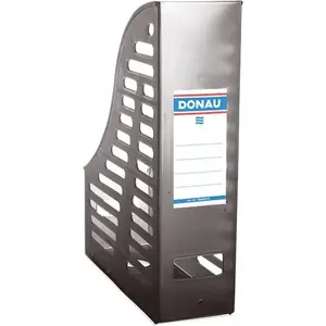 Document storage tray Donau folding A4, polypropylene (PP), smoky, collapsible