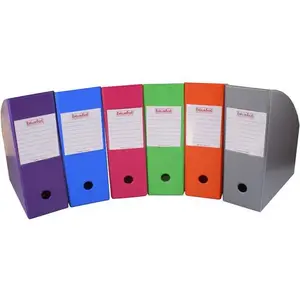 Biurfol A4 catalog holder / brochure container, orange, model KSE-36-04