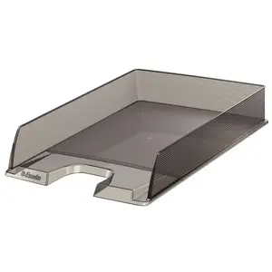 Office letter tray ESSELTE Europost Transparent A4 plastic grey 254x350x61 mm