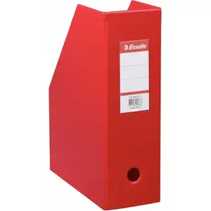 Document and Magazine Holder ESSELTE A4 Foldable PVC 100 mm Red