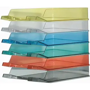 Desk Drawer Bantex transparent crystal organizers 985108 — clear plastic under-desk drawer