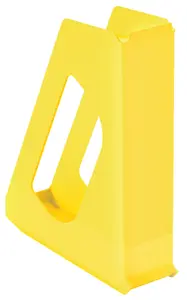 Magazine file folder ESSELTE VIVIDA A4, plastic, yellow, 72 mm width, 260×313 mm
