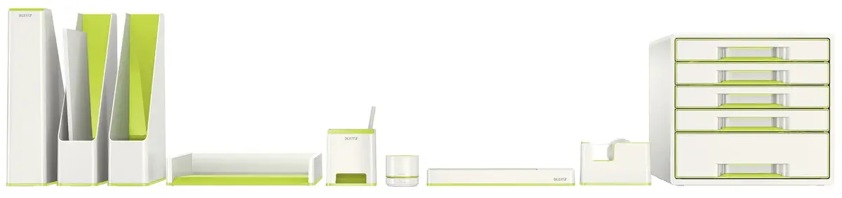 LEITZ WOW Polystyrene A4 Green Metallic Photo 2