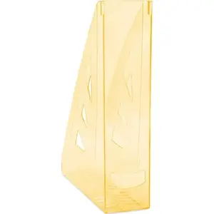 Document Tray / File Holder office products A4 openwork transparent orange