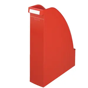 Magazine file LEITZ Plus Standard, A4 plastic document holder, red, 330 g
