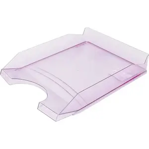 Desk drawer Office Products A4 transparent purple, polystyrene/PP
