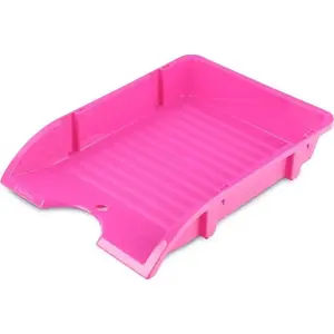Desk drawer Donau DONAU A4 non-breakable PP pink