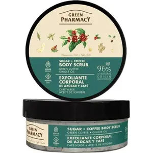 Body sugar-coffee scrub Green Pharmacy Multi Peeling 200 ml — green coffee & ginger oil