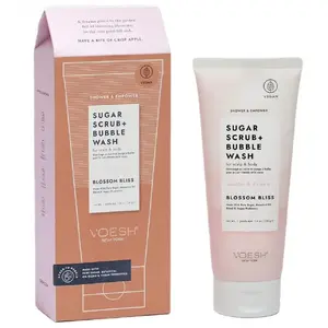 Sugar Scrub + Bubble Wash сахарный пилинг для тела и кожи головы 210 г Blossom Bliss (No name)
