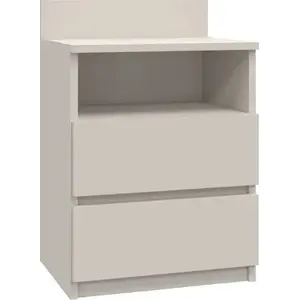Прикроватная тумба top e shop Malwa с 2 ящиками, 40×32×59 см, цвет «Кашмир»