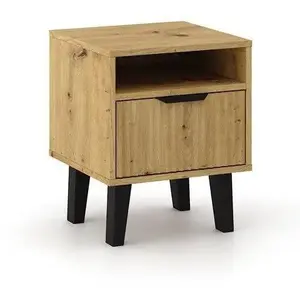 Naktsgaldiņš Vivaldi Meble Scandi 1S SLIM Artisan Oak — vienatveres naktskastīte