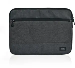 Laptop sleeve Stickn KOZO Charcoal RPET for up to 15.6" laptops