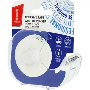 Līmlente TEKA 18 mm x 30 m ar dozatoru MemoBe — vienpusēja iepakošanas lente