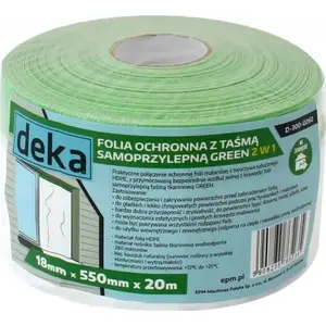Aizsargplēve dārzam Deka FOLIA OCHRONNA Z TAŚMĄ ZIELONĄ 55 cm × 20 m – pārklājuma plēve