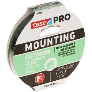 Двухсторонняя монтажная лента Tesa MOUNTING-PRO/OUTDOOR/5X19 — наружная монтажная лента 5 мм × 19 мм