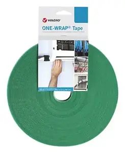 Velcro One Wrap Tape Velcro cable tie 25,000 mm × 16 mm Polypropylene Green