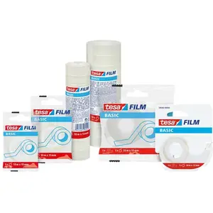 Transparent Adhesive Tape Tesa 15 mm x 33 m, Pack of 10 (58568-00000-00 TS)