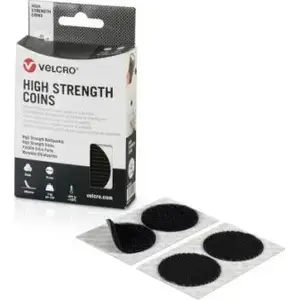 Hook-and-loop fastener Velcro 6-point hook and 6-point loop, diameter 45 mm, black