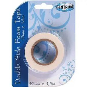 Abpusēji līmējama biroja lenta Centrum 19 mm x 1,5 m — līmplēve papīram un fotogrāfijām