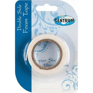Divpusēja putu līmlente Centrum 12 mm x 1 m, biezums 1 mm, modelis 83554