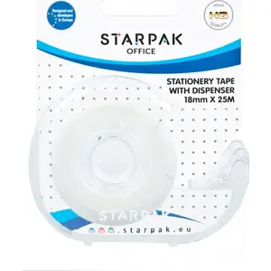 Lentes turētājs STARPAK TASMA SPRZYL 18 mm x 25 m — giljotīnas tipa rokas (STK TAS15)