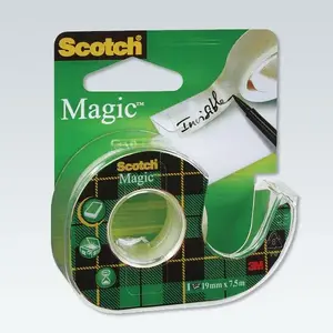 Biroja līmlente Scotch Magic Tape 19 x 7,6 mm matēta ar dozatoru (3MXX0025)