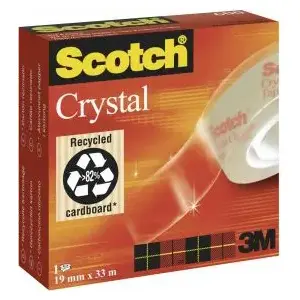 Līmlente Scotch 19 mm x 33 m SC1003 — caurspīdīga biroja un iepakojuma lente