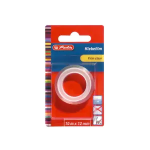 Stationery tape HERLITZ model 10410413 — 1 pc — clear adhesive tape for office use