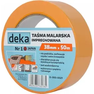 Mākslinieku – aizsargpapīra lenta Deka TAŚMA RYŻOWA impregnēta 38 mm × 50 m