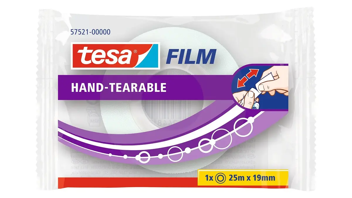 Клейкая лента TESA 57521-00000-01, 25 м × 19 мм Photo 2