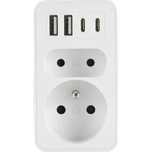 Разветвитель питания Plastrol ROZGAŁĘŹNIK DWUKROTNY 2xUSB + 2xUSB-C
