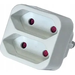 Power strip FUJITSU Konnoc DX-GB01/2 rectangular with 2 flat outlets