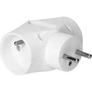 Power outlet adaptor ORNO OR-AE-13221 — 2×2P+Z and 1×2P/II, white