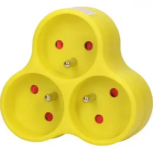 Разветвитель сетевой ORNO OR-AE-13134/L — 3 розетки с заземлением, лайм