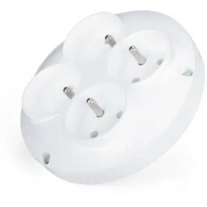 Power strip MONTIS Rozgałęźnik R-41 MT061 — round quadruple outlet with grounding
