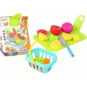 Play food set LEANToys Zestaw Warzyw do Krojenia with cutting board and accessories