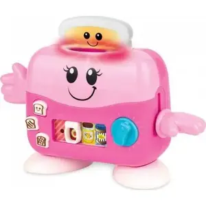 Grauzdētājs Smily Play Wesoły toster różowy, kompakts divu šķēļu, rozā