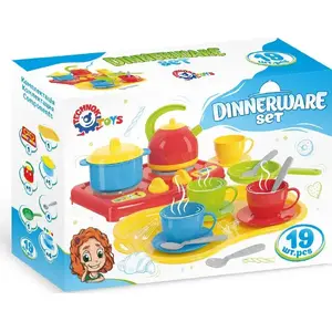 Cookware set with gas stove Technok Marinka 19-piece (model TEH1554)