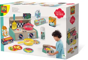 Spēļu virtuves komplekts SES Petits Pretenders Kitchen play set 3–12 g., daudzkrāsains, tēma: virtuve un ēdiens