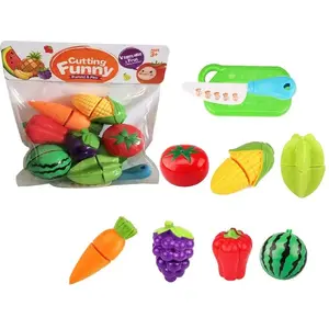 Игрушечные пластиковые фрукты и овощи для резки, ASKATO 298195