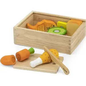 Cutting Set Viga Lunch 44542 – wooden play food and cutting board toys