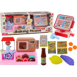 Игровой набор «Магазин с Пончиками и Кассой» LEANToys 17718 – Пекарня с Микроволновкой