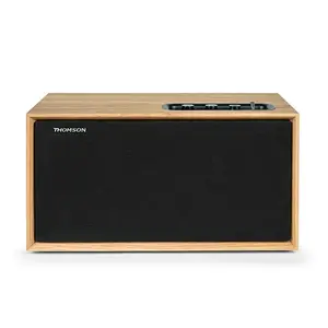Home audio micro system THOMSON WS502 — Black and Wood, PMPO 100 W, 3.5 mm headphone, 230 V