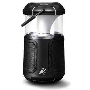 Портативная стереоколонка-фонарь JJ Computer Aqiila Soundbird B10 — аккумулятор 10 000 мА·ч, чёрная, 125×110×234 мм