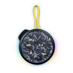 Портативная моно колонка BIGBEN PARTYBTIPNANOCBKY — 15 Вт RMS, Bluetooth, 2" твитер, многоцветная подсветка, чёрная