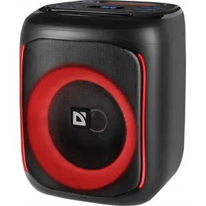 Портативная колонка DEFENDER BOOMER 50 Bluetooth 50W MP3/FM/SD/USB/AUX TWS LED MIC караоке чёрная